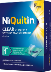 Niquitin CQ Clear 21 mg/24 h x 14 sistemas transdérmicos
