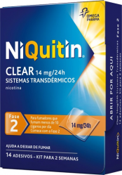 Niquitin CQ Clear 14 mg/24 h x 14 sistemas transdérmicos